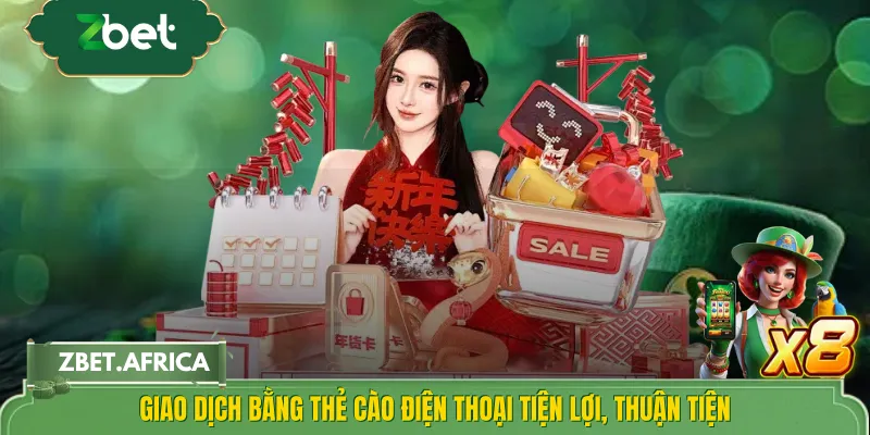 Giao dịch bằng thẻ cào điện thoại tiện lợi, thuận tiện