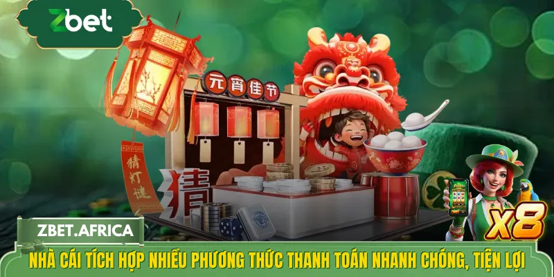 Nhà cái tích hợp nhiều phương thức thanh toán nhanh chóng, tiện lợi